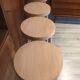 Suite of 4 Baumann stools in raw wood