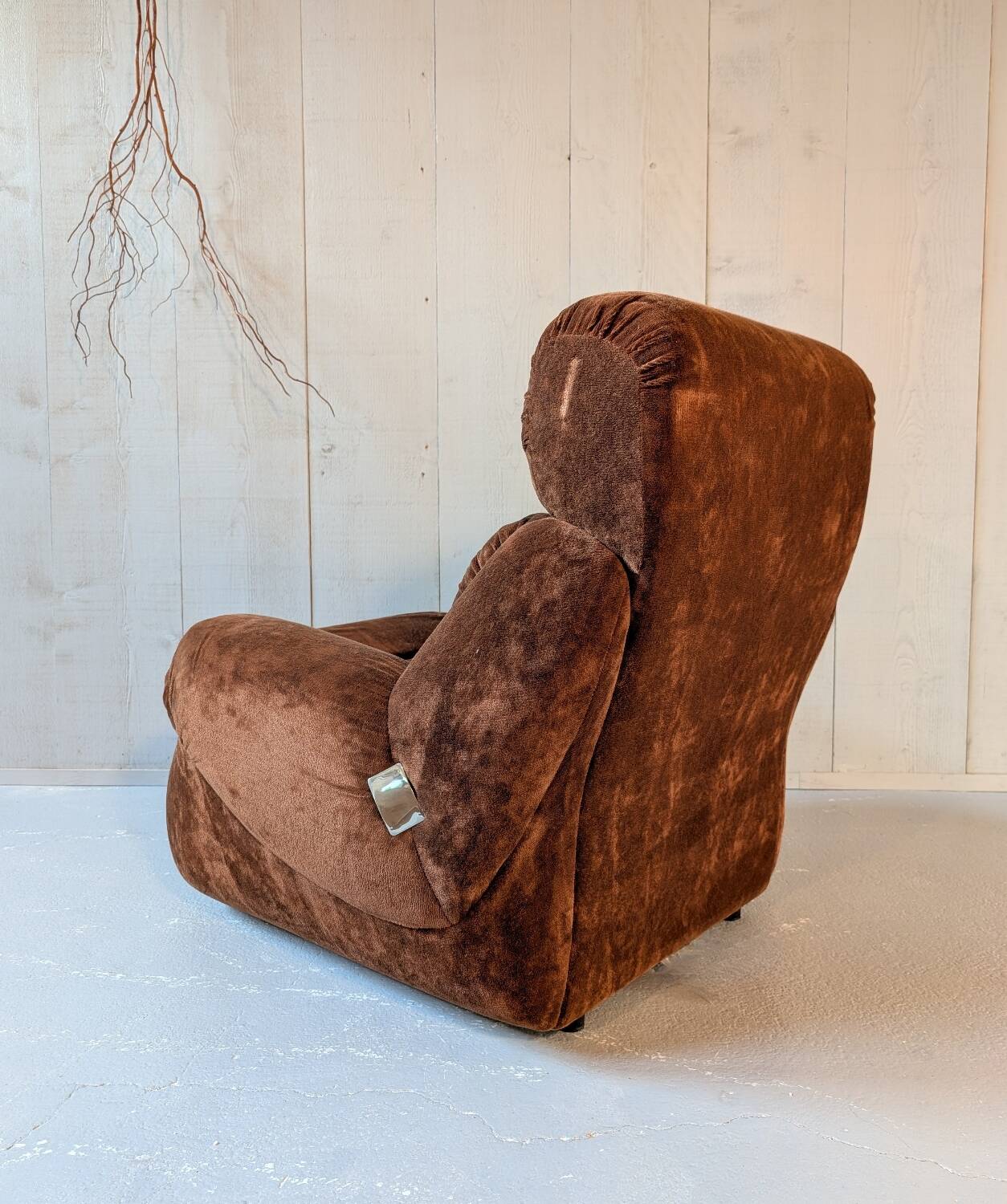 Velvet armchair