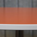 Orange round table 70