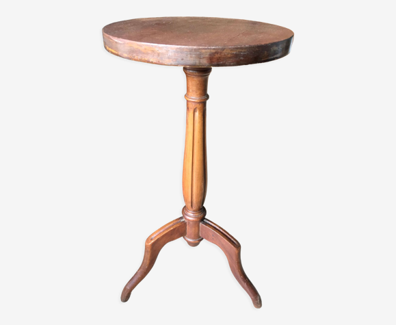 Tabouret / sellette en bois de hêtre années 60