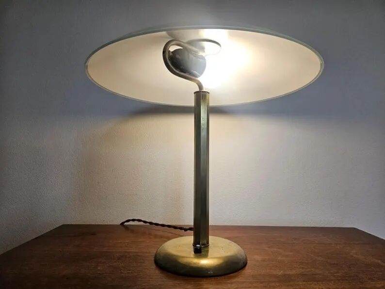 Extremely Rare Art Deco Table or Desk Lamp, Germany, 1930s