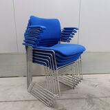 David Lincoln Rowland Set of 6 stackable armchairs model "Howe 40/4