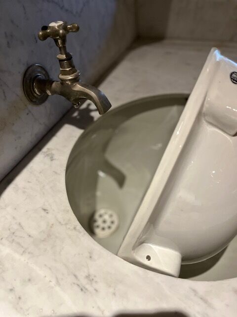 Bathroom cabinet with swivel sink 1930/40