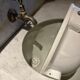Bathroom cabinet with swivel sink 1930/40