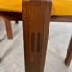 Set of 6 Scandinavian style chairs Girsberger 70s vintage solid wood mustard yellow