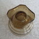 5 art deco smoked glass cups