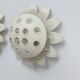 Set of 2 Emil Stejnar wall lamps with flower crystals, 1950s Vienna