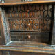 Italian chest carved wood