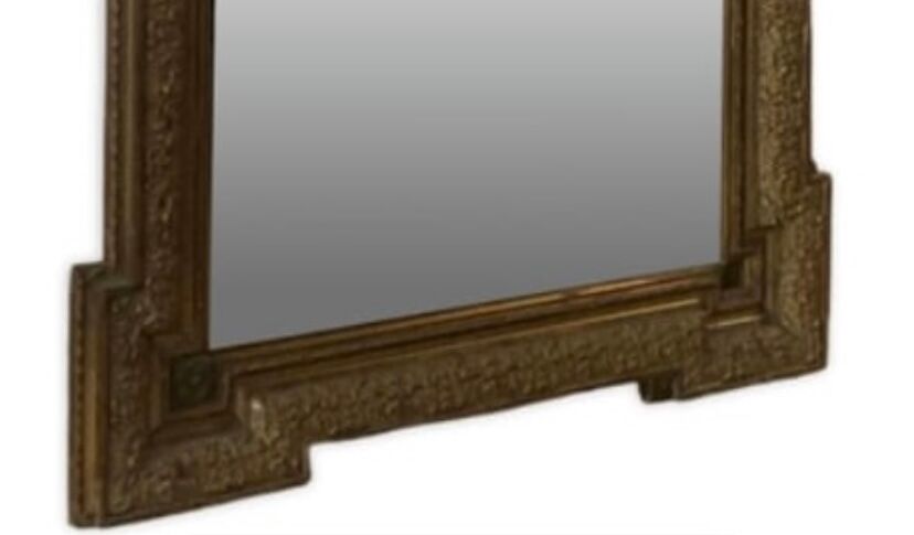 Large gilded antique mirror