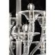 Luxury Transparent Murano Glass Chandelier – Modern Linear Design