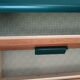 Table de chevet / Meuble d'appoint vert canard et bois – Style Scandinave