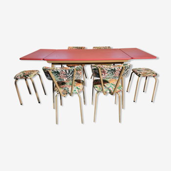 Table chaises tabourets formica