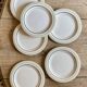 Set of 6 vintage dessert plates Arizona model by Salins