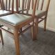 Series of 4 vintage chairs from the 60s-70s