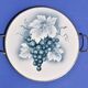 Antique Art Deco cake plate - grape cluster motif