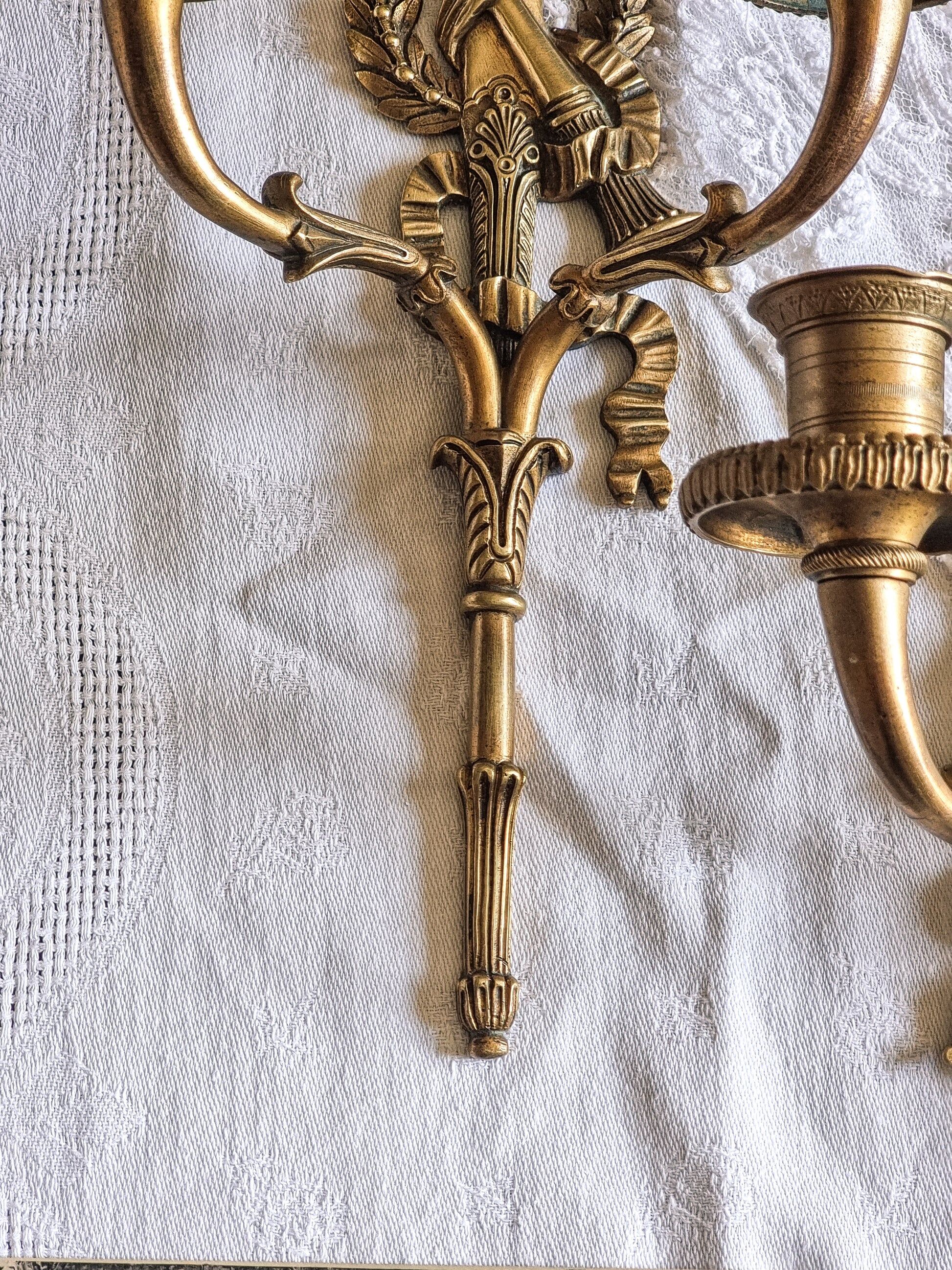 Empire wall sconces