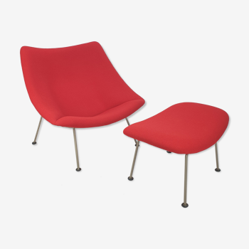 Fauteuil Oyster et ottoman par Pierre Paulin pour Artifort, années 1960