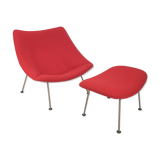Mid Century Oyster Chair and Ottoman by Pierre Paulin for Artifort, 1960s