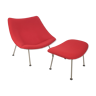 Mid Century Oyster Chair and Ottoman by Pierre Paulin for Artifort, 1960s