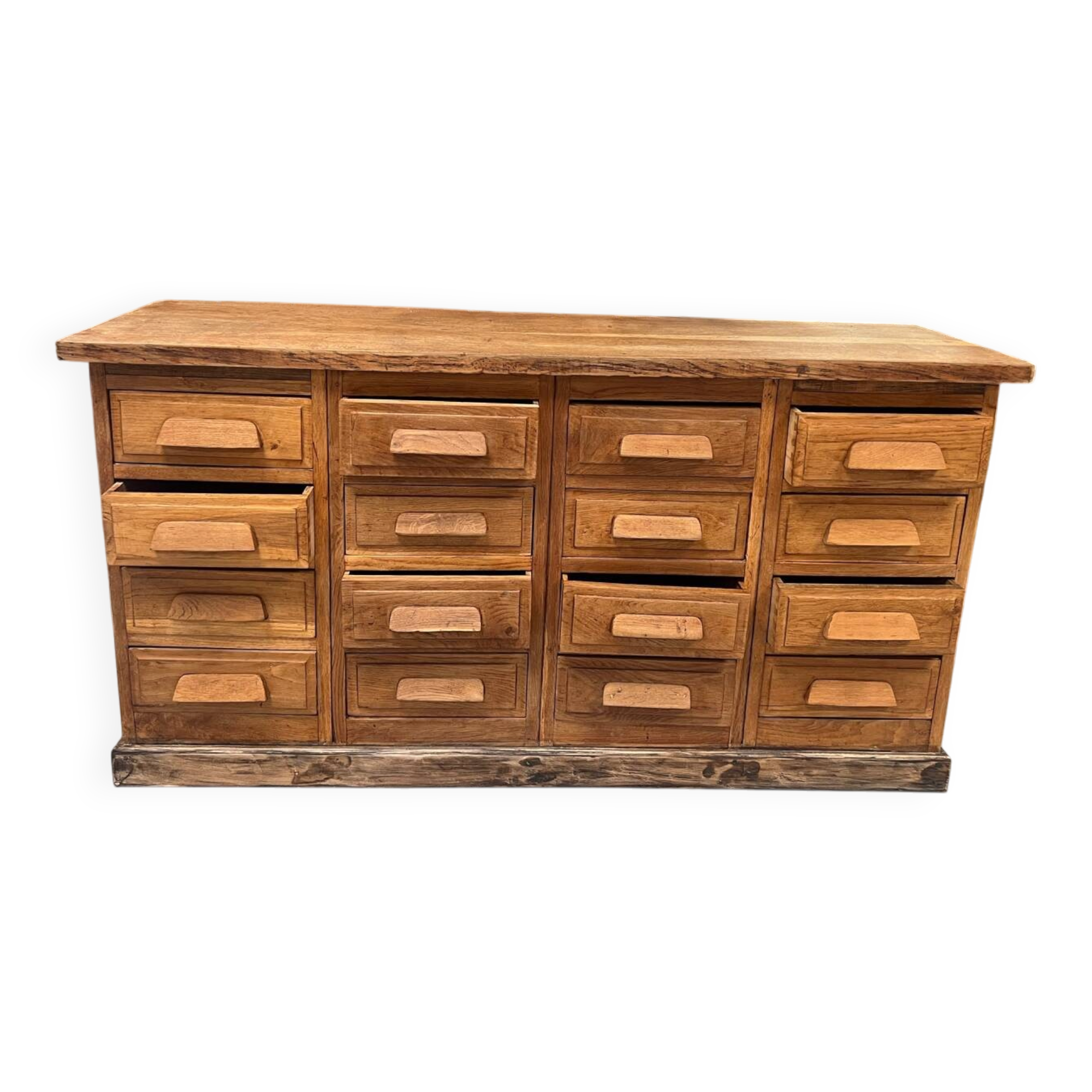 Antique haberdashery cabinet in oak