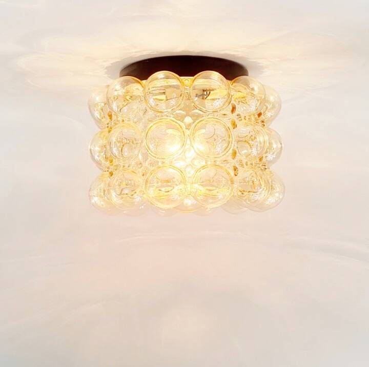 Mid-Century Bubble Glass Ceiling Light by Helena Tynell for Limburg, 1960s