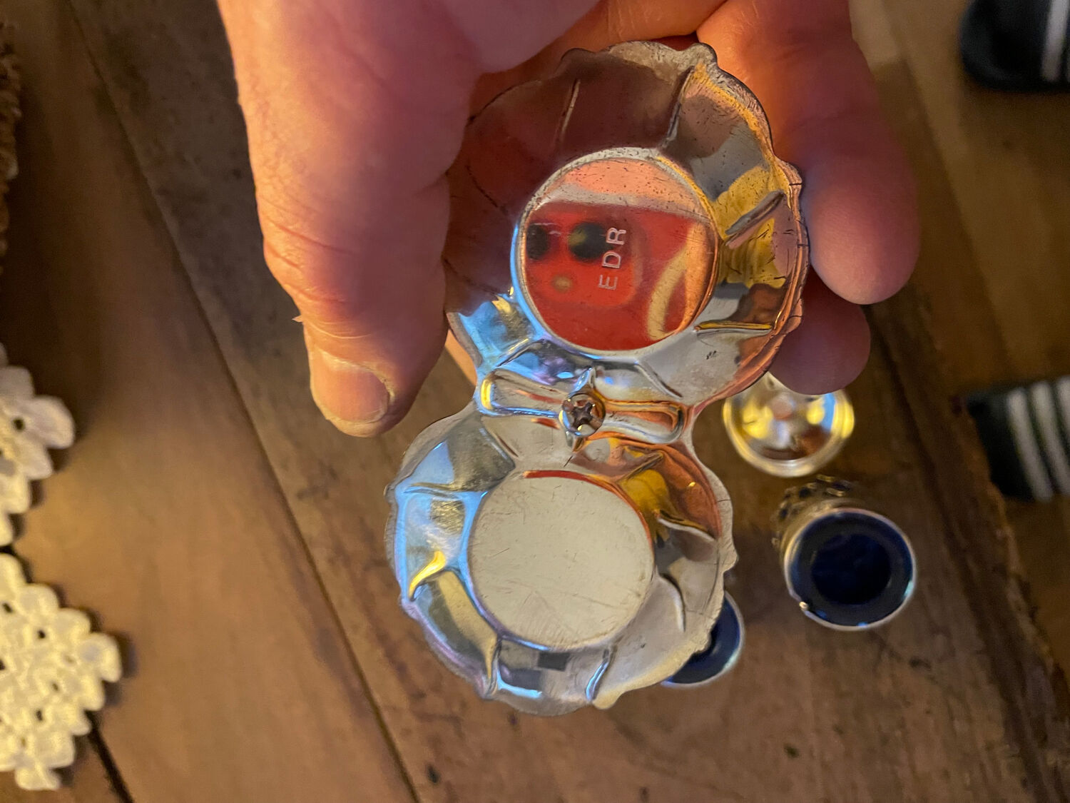 Vintage pepper shaker duo