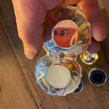 Vintage pepper shaker duo