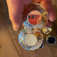 Vintage pepper shaker duo