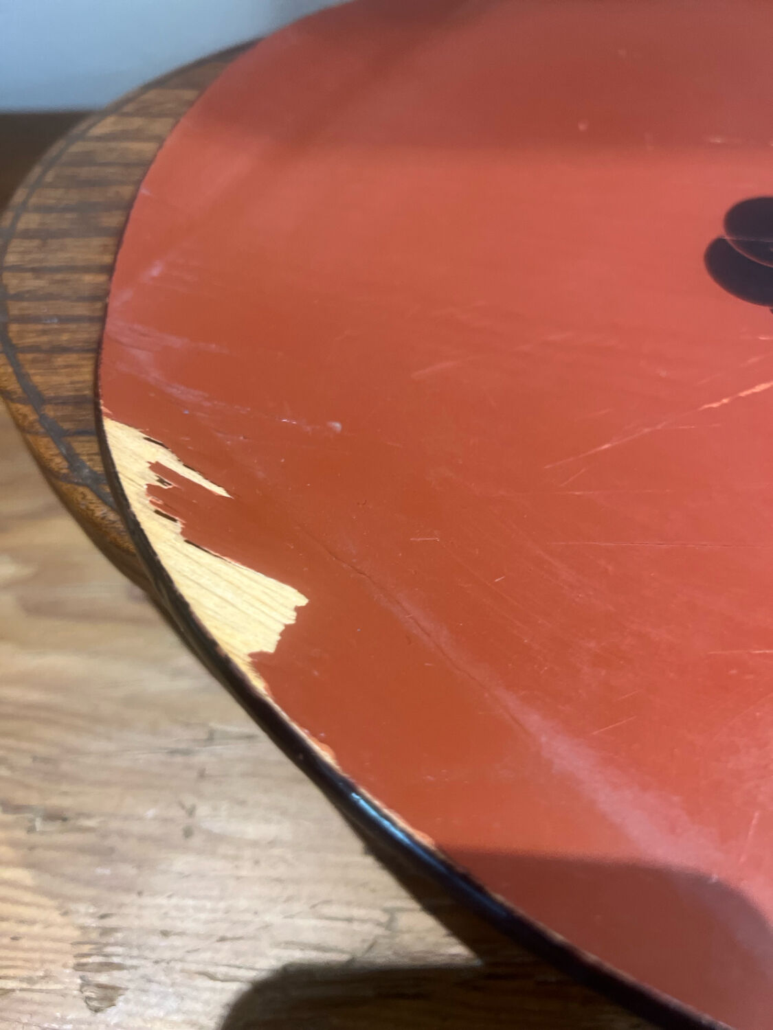 Japanese lacquer tea tray