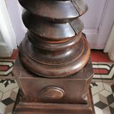 Old solid oak press screw