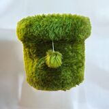 Hairy storage pouf