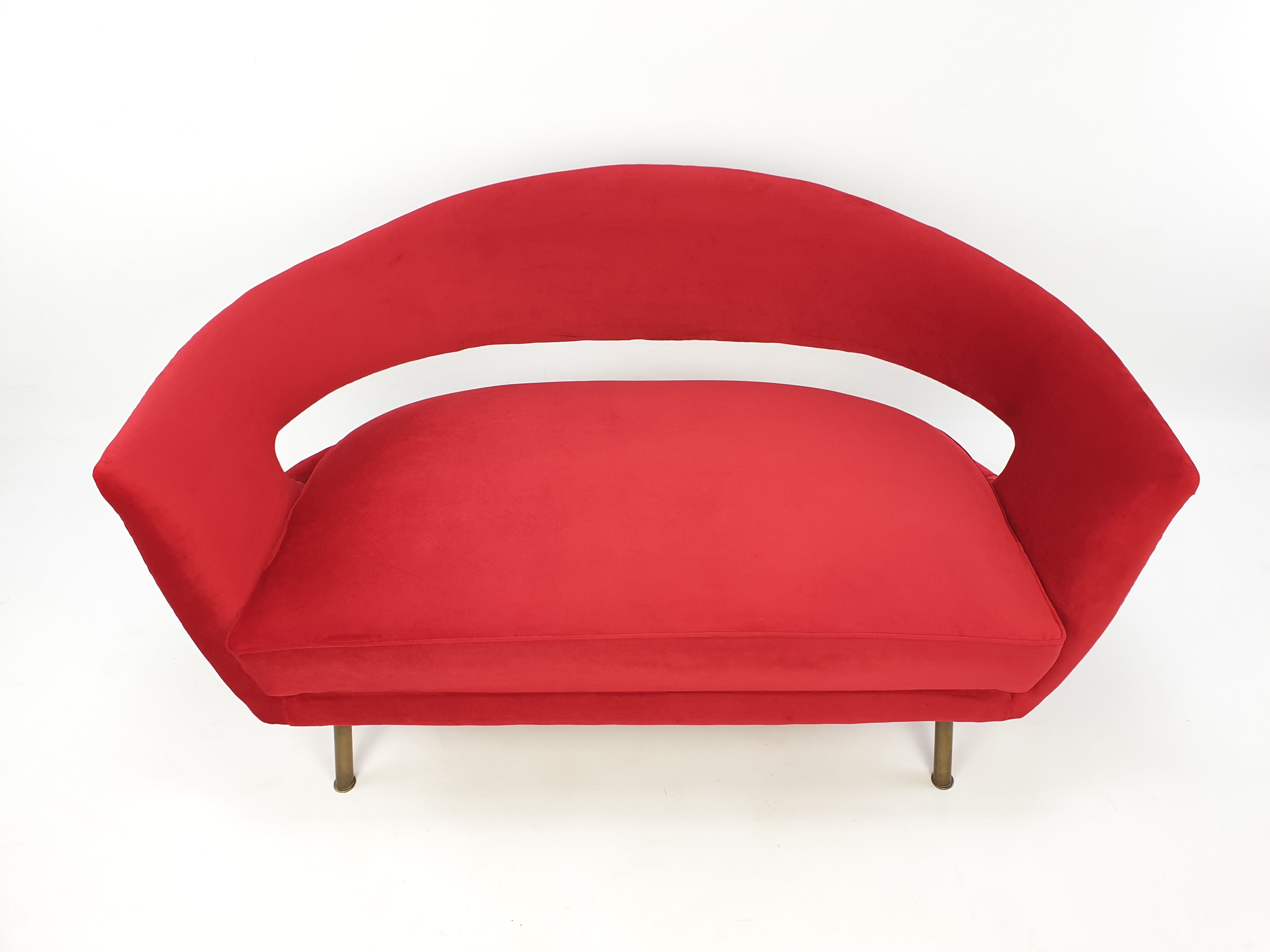 Mid Century Italian Sofa by Lenzi Nello 1954