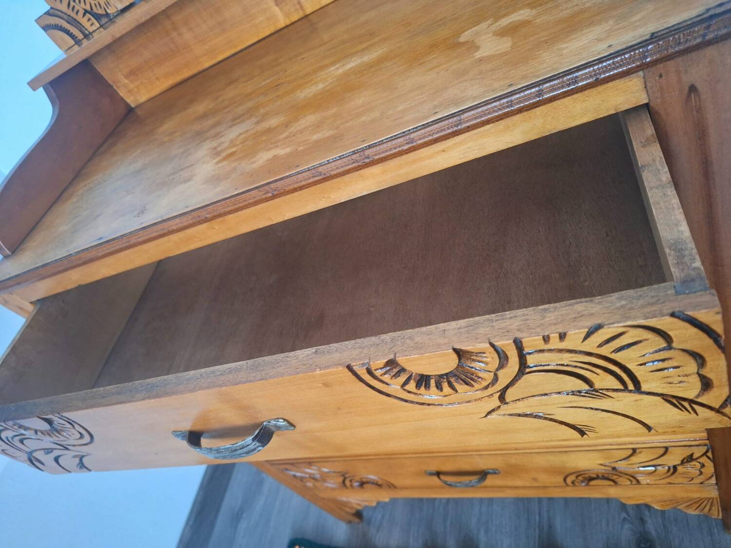 Art Deco dressing table, vintage antique furniture