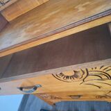 Art Deco dressing table, vintage antique furniture