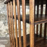 Antique Edwardian Quarter Oak Revolving Library Bookcase Pedestal