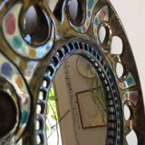 Ceramic mirror from the 1960s 32cm