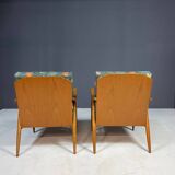 Paire de fauteuils de salon modernes du milieu du siècle, Tchécoslovaquie, années 1960