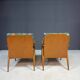Pair of modern mid-century lounge chairs, Czechoslovakia, 1960s