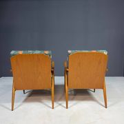 Pair of modern mid-century lounge chairs, Czechoslovakia, 1960s