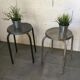 Paire de tabourets d’atelier anciens