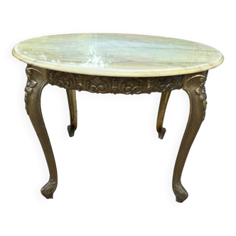 Marble top coffee table