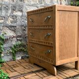 Commode art déco 1930 en bois brut