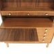 Scandinavian walnut secretary desk, Sweden, 1960