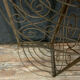 Iron art nouveau vintage baker's shelf