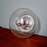 Ceiling light/wall sconce in blown bubble glass, Limburg, 1970