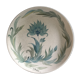 Signed floral decoration plate