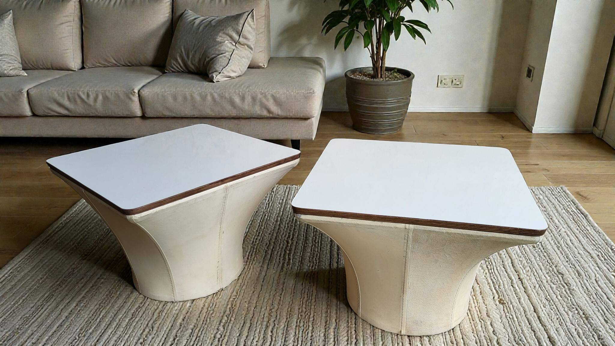 Mushroom coffee table by Bernard Brunier / 1960s