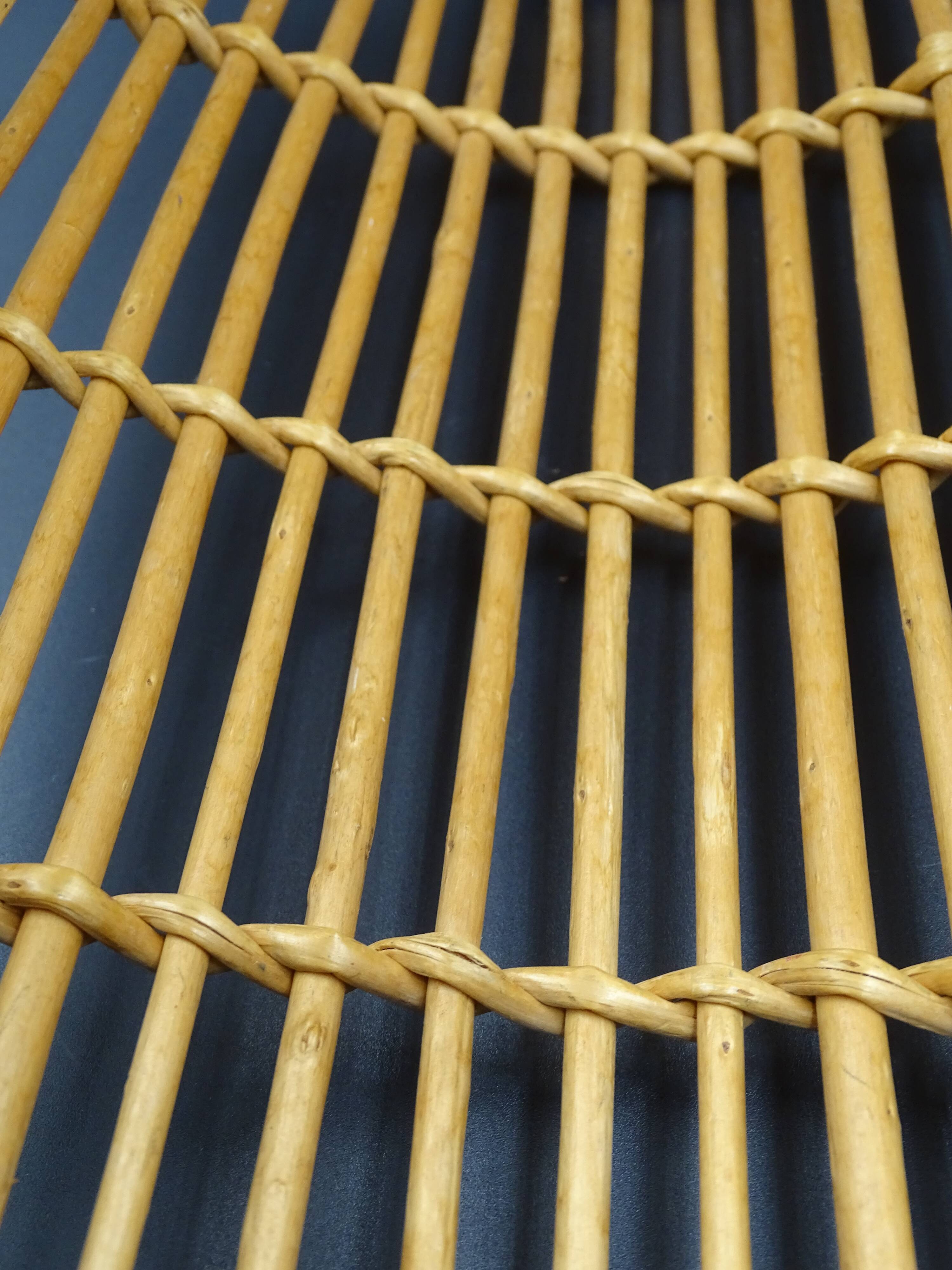 Wicker wastepaper basket