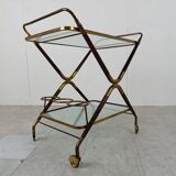 Vintage italian serving trolley style Cesare Lacca, 1950s