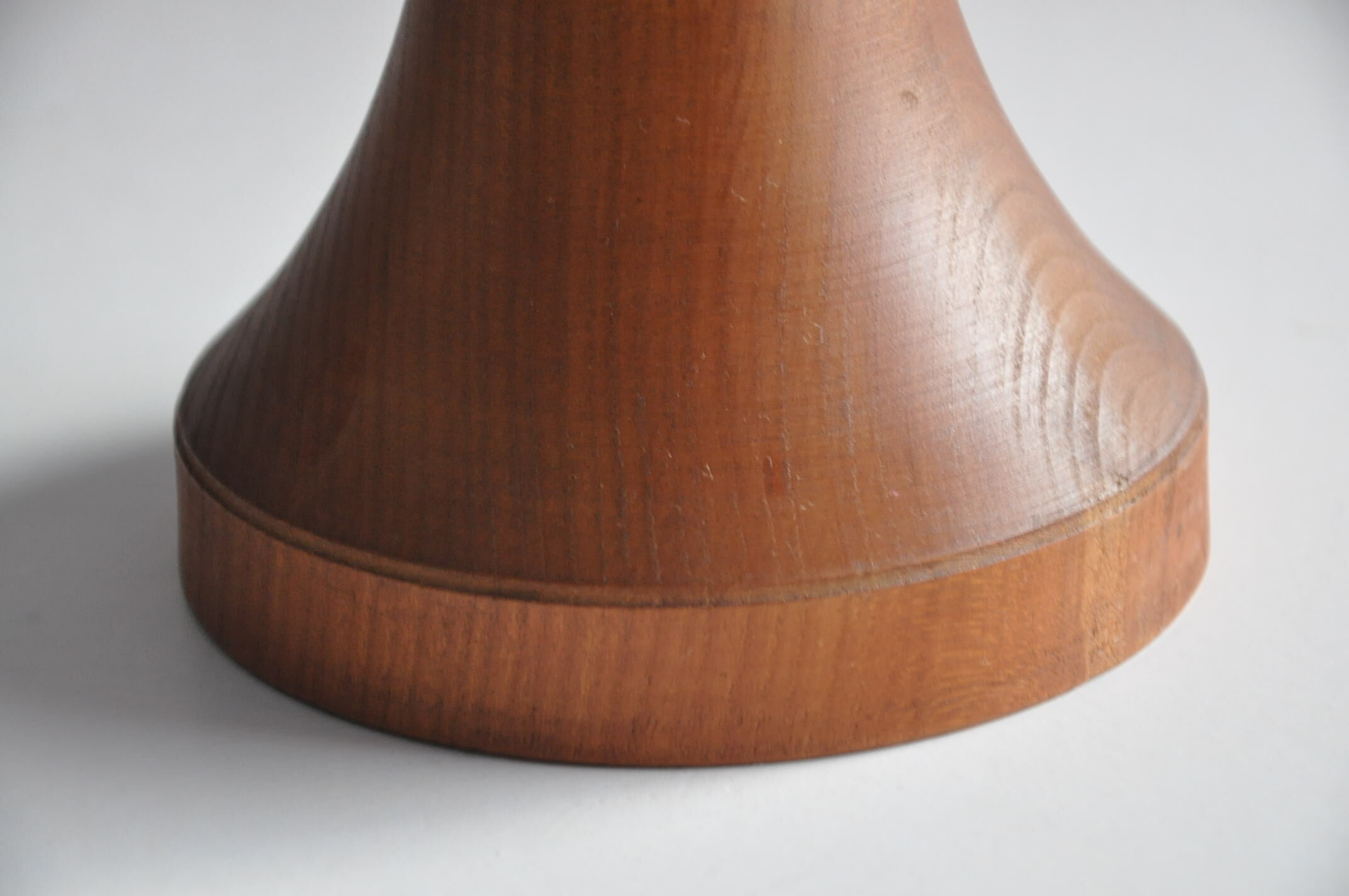 Teak vintage candlestick